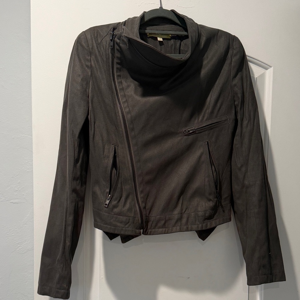 Women's Dark Gray Asymmetrical Jacket Gianni Bini